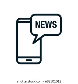 news phone - Simple icon