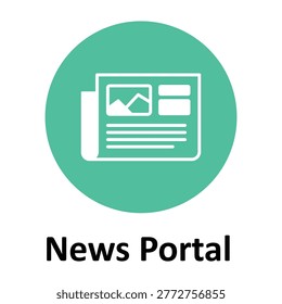 News Portal Vector icon which can easily modify or edit
