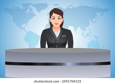 news press media adult model young girl live video icon logo sign art al Jazeera design trt vector pretty black call center office career agent