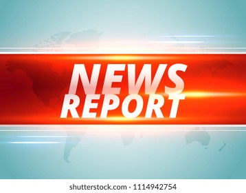 news report concept background design