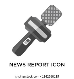 News report icon vector isolated on white background for your web and mobile app design, News report logo concept