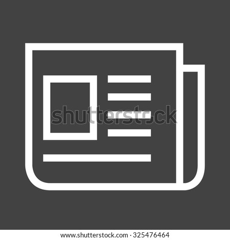 News, report, media icon vector image. Can also be used for admin dashboard. Suitable for mobile apps, web apps and print media.