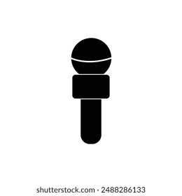 News, reporter microphone. Simple vector modern icon design illustration.