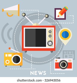 News and reports concept