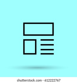 news and reviews line vector icon