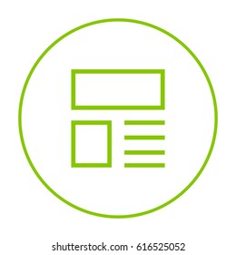 news and reviews line vector icon