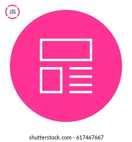 news and reviews line vector icon