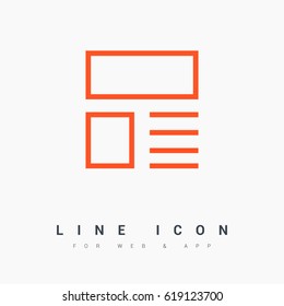 news and reviews line vector icon