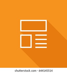 news and reviews line vector icon