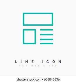 news and reviews line vector icon