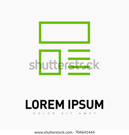 news and reviews line vector icon