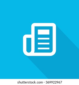 news and reviews vector app web line icon for websites and apps mobile minimalistic flat design