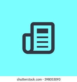 news and reviews vector app web line icon for websites and apps mobile minimalistic flat design