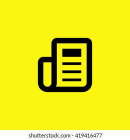 news and reviews vector app web line icon for websites and apps mobile minimalistic flat design