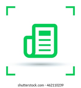 news and reviews vector app web line icon for websites and apps mobile minimalistic flat design