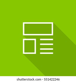 news and reviews vector app web line icon for websites and apps mobile minimalistic flat design