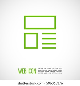news and reviews vector app web line icon for websites and apps mobile minimalistic flat design