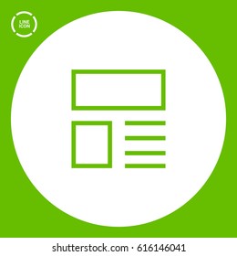 news and reviews vector app web line icon for websites and apps mobile minimalistic flat design