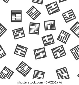 News seamless pattern. Vector illustration for backgrounds