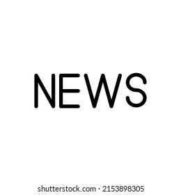 News simple icon vector. Flat design