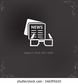 News symbol,vector