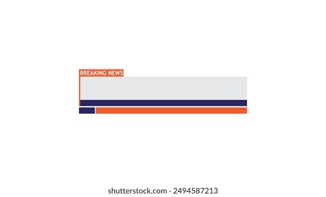 News text banner design, simple news text box