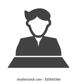 News, tv, anchor icon vector image. Can also be used for professionals. Suitable for web apps, mobile apps and print media.