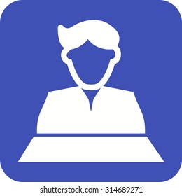News, tv, anchor icon vector image. Can also be used for professionals. Suitable for web apps, mobile apps and print media.
