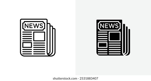 News vecor icon set. Stock vector illustrator. EPS 10