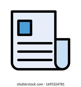 Vektorillustration-Flachfarbsymbol 
