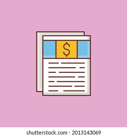 news vector flat color icon
