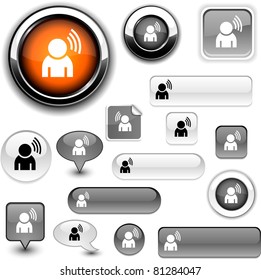 News vector grey icons.