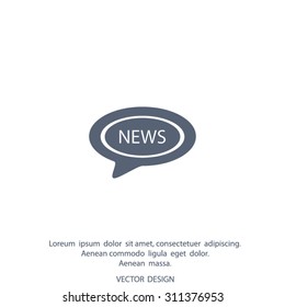 NEWS vector icon