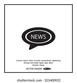 NEWS vector icon