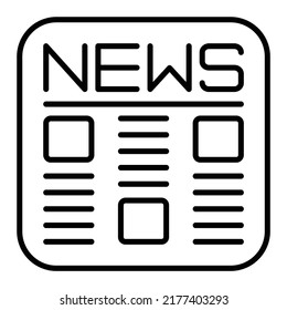 News vector icon. Can be used for printing, mobile and web applications.