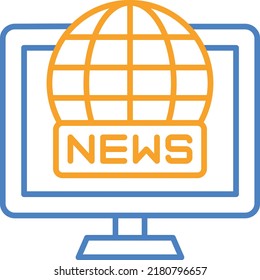 News vector icon. Can be used for printing, mobile and web applications.