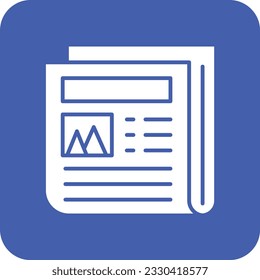News vector icon. Can be used for printing, mobile and web applications.