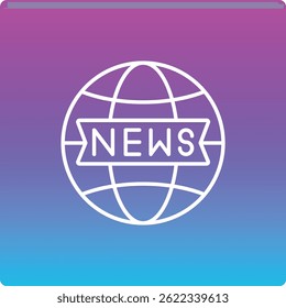 Ícone do vetor de notícias. Pode ser usado para impressão, aplicativos móveis e da Web.