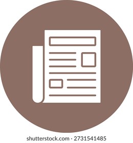 Icono de Vector de Noticias. Se puede utilizar para aplicaciones de impresión, móviles y de Web.