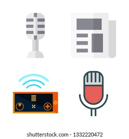 news vector icon set