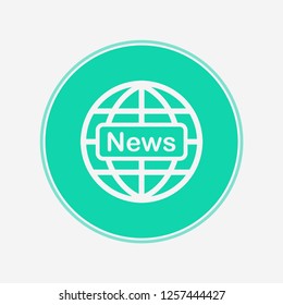 News vector icon sign symbol