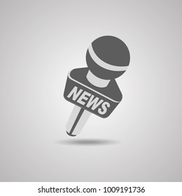 News vector icon. World globe symbol.