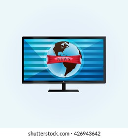 news vector icon world globe symbol art eps image logo sign design app web