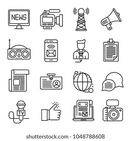 News vector icons