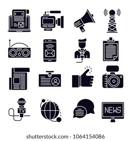 News vector icons