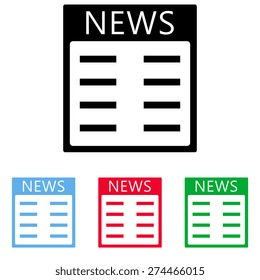 news vector icons