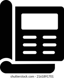 noticias   Ilustración vectorial en un fondo transparente. Símbolos de calidad superior. Iconos vectoriales de glifos para diseño de conceptos y gráficos.
