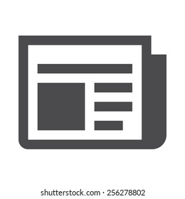 News vector image to be used in web applications, mobile applications and print media.