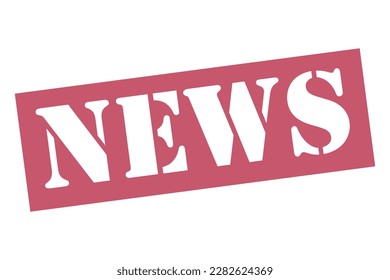 News Vector stamp. White isolated
