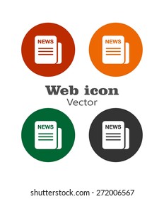 news, web icon. vector design